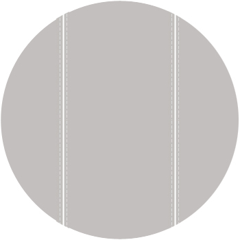 Round with stitches